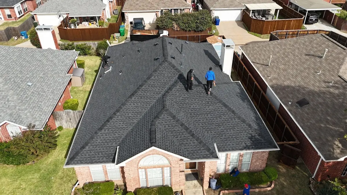 Commercial Roofing work in progress on a Villa Hills property
